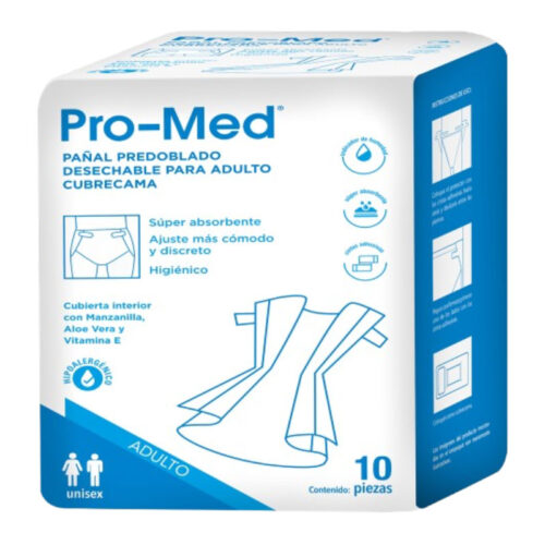 PAÑAL/CUBRECAMA ADULTO PRO-MED C/10