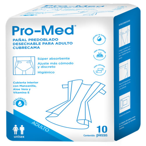 PAÑAL/CUBRECAMA ADULTO PRO-MED C/10
