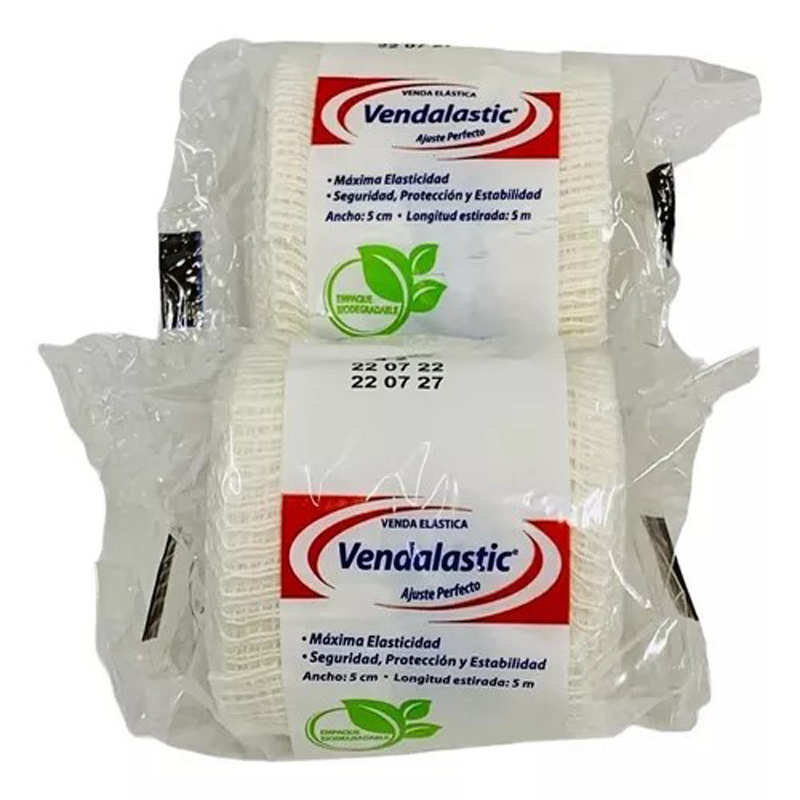 0905050 | VENDA ELASTICA 5CM X 5M C/12 PIEZAS
