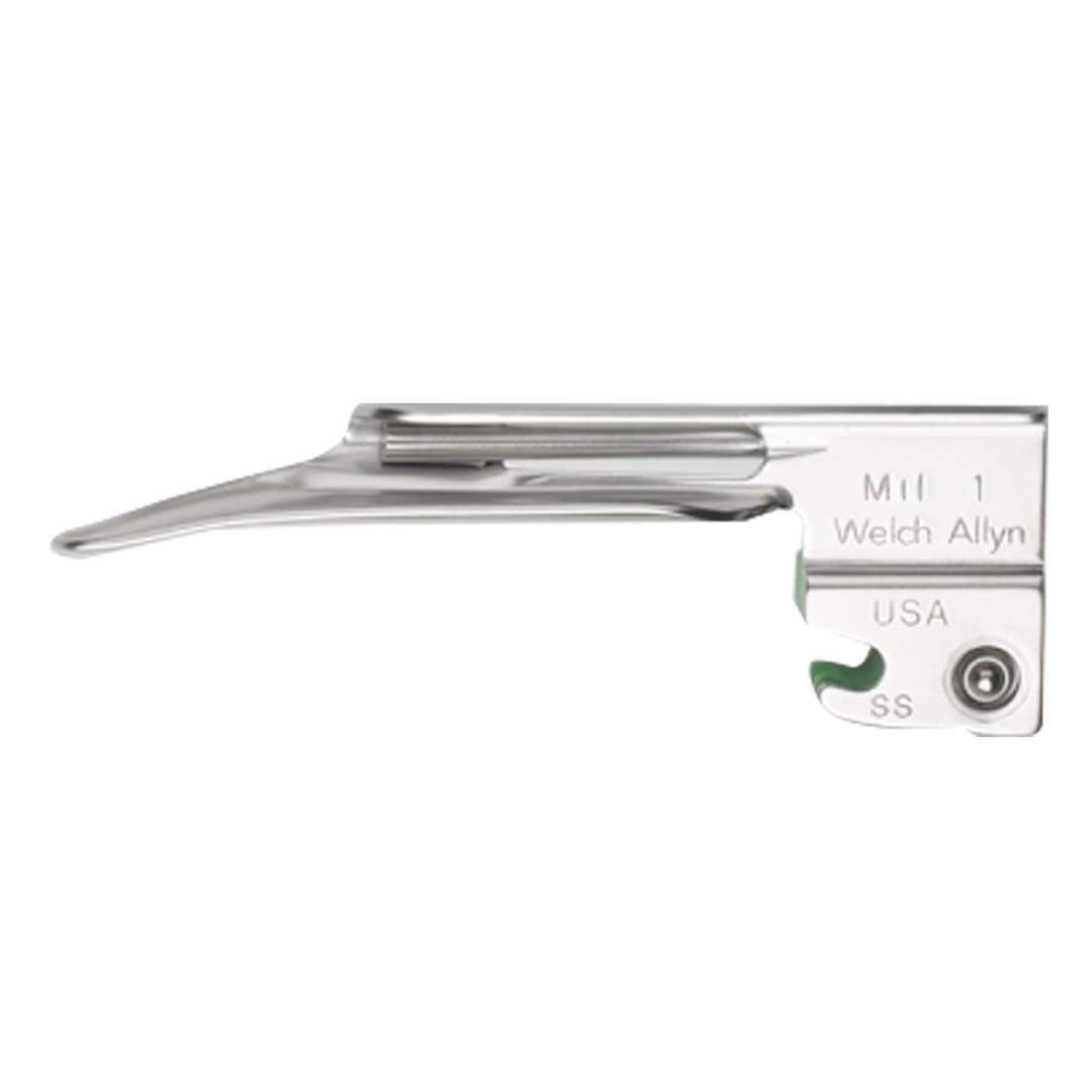 WA68061 | HOJA DE LARINGOSCOPIO MILLER (RECTA) #1 FIBRA OPTICA