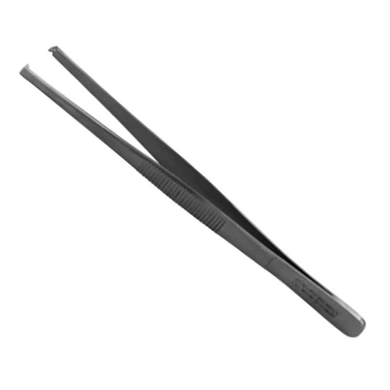 4-9-4 | PINZA RECTA DE DISECCION CON DIENTES 14 CM H.P ACERO INOXIDABLE.