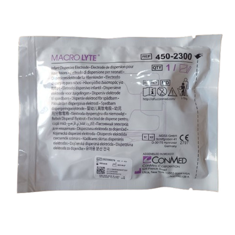 450-2300 | PLACA DE RETORNO PEDIATRICA DESECHABLE P/ELECTROCIRUGIA