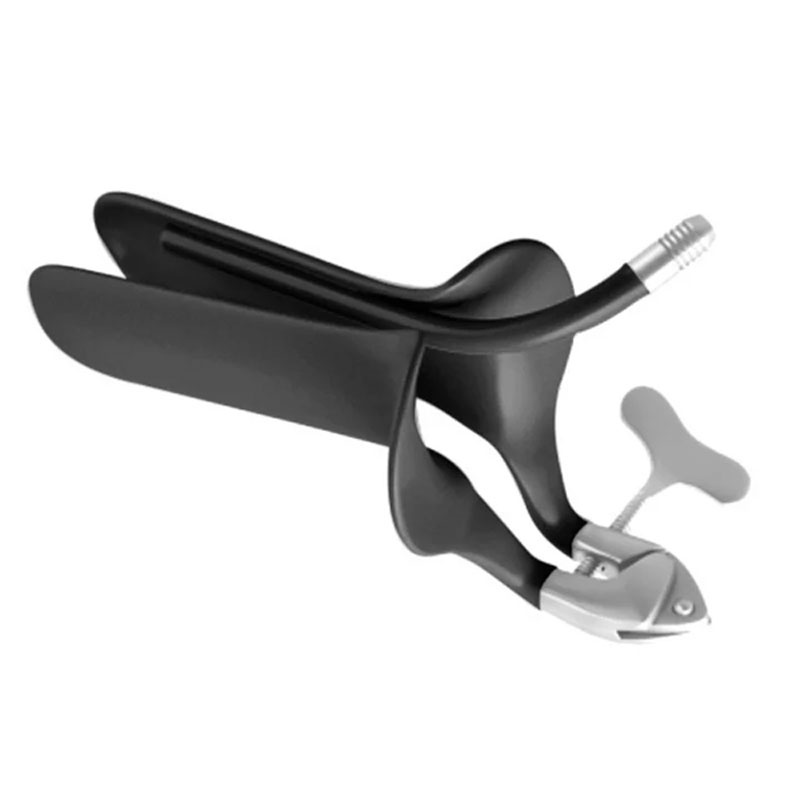 8-211-8 | ESPEJO VAGINAL COLLIN CHICO TEFLONADO NEGRO PARA LASER C/ EXTRACTOR DE HUMO ACERO INOXIDABLE