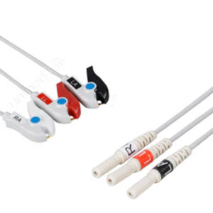 D3-90NP | JUEGO DE ECG 3 DERIV CAIMAN B/N/R* NEONATAL