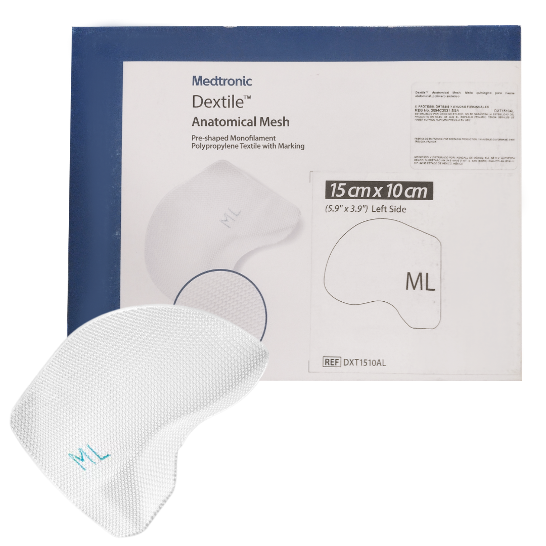 DXT1510AL | MALLA DEXTILE ANATOMICA IZQUIERDA 15X10CM
