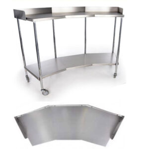 TE104A | MESA RIÑON CROMADA